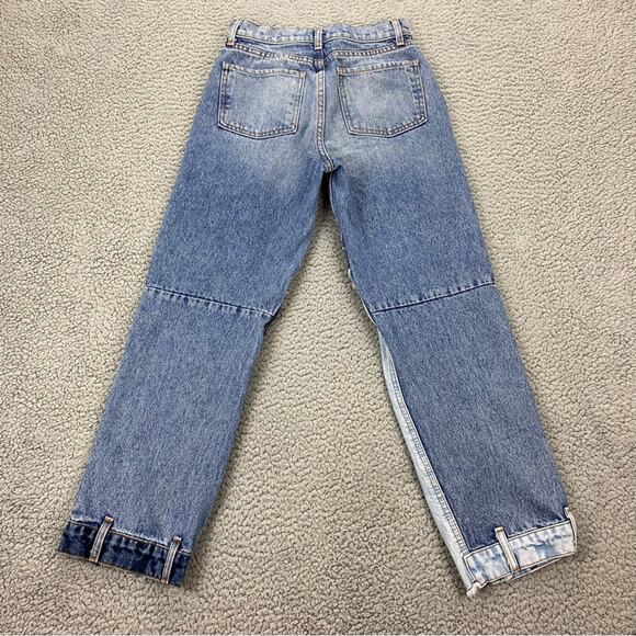 REVICE Matchmaker Love at First Sight Button Fly Patchwork Straight Jeans Sz: 24 - Picture 5 of 14